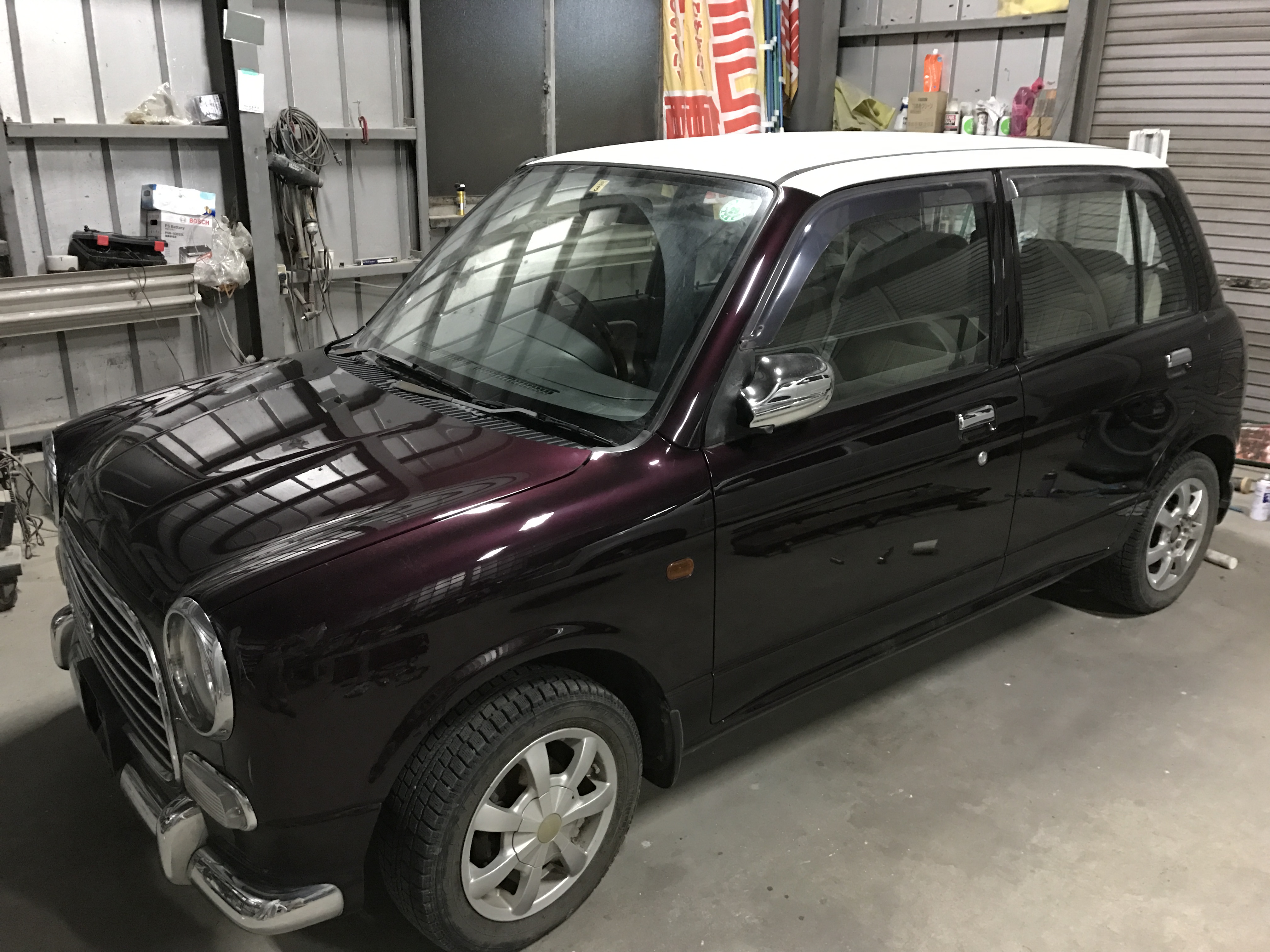 茨城県筑西市でミラジーノ（L700S）ツートンカラー完成 | 茨城県